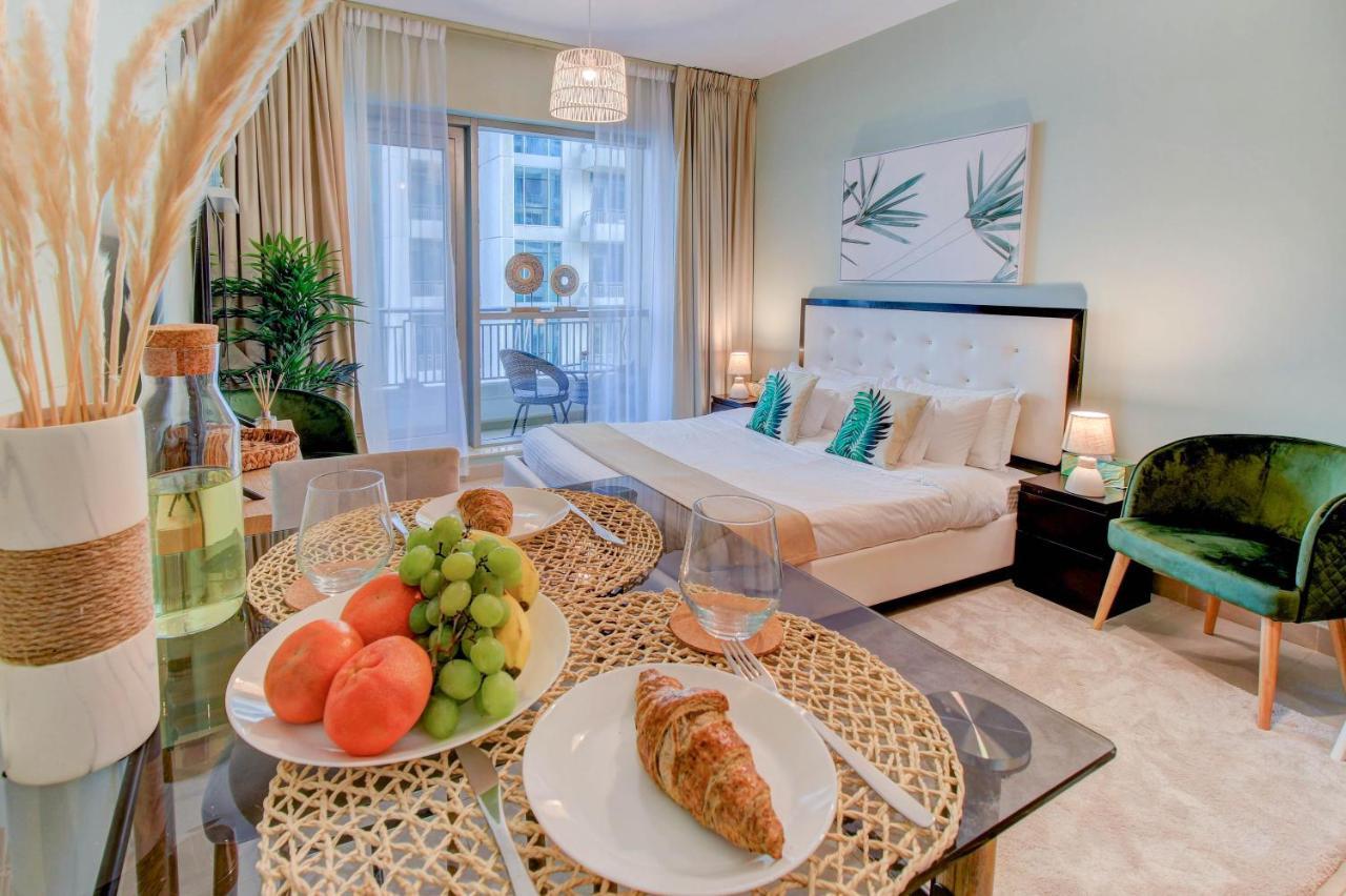 Durrani Homes - Luxurious Studio Near Dubai Mall With Pool View 외부 사진